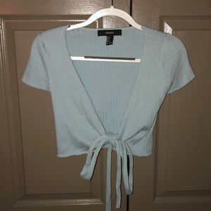 Tie-front top